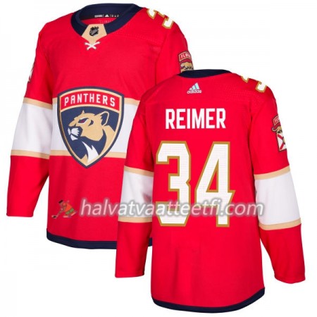 Miesten NHL Florida Panthers Pelipaita James Reimer 34 Adidas 2017-2018 Punainen Authentic